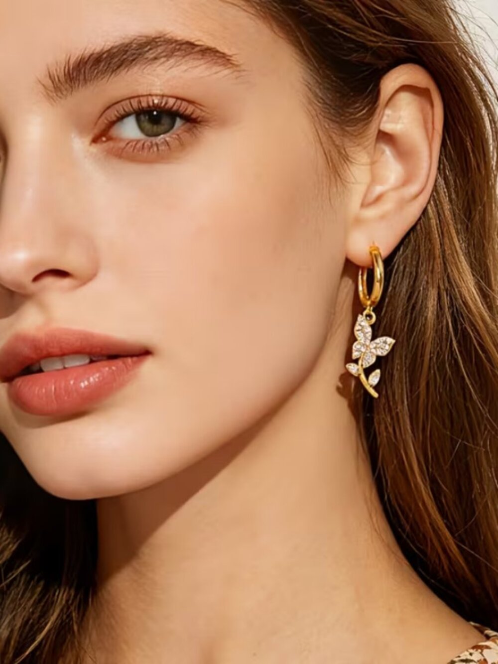 14K Gold Womens 2ct Diamond Hanging Drop Dangle Earrings New 14 K Silver Jewelry - Picture 2 of 5